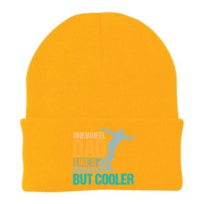 Onewheel Dad Like A Regular Dad But Cooler Fathers Day Gift Knit Cap Winter Beanie