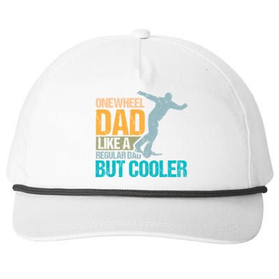 Onewheel Dad Like A Regular Dad But Cooler Fathers Day Gift Snapback Five-Panel Rope Hat