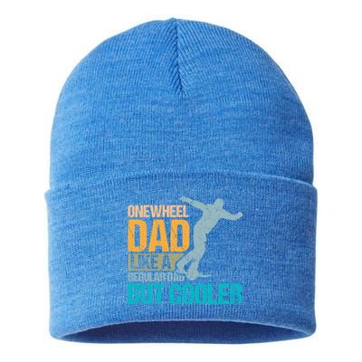 Onewheel Dad Like A Regular Dad But Cooler Fathers Day Gift Sustainable Knit Beanie