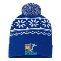 Onewheel Dad Like A Regular Dad But Cooler Fathers Day Gift USA-Made Snowflake Beanie