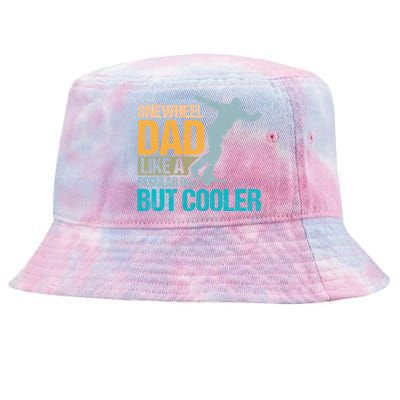 Onewheel Dad Like A Regular Dad But Cooler Fathers Day Gift Tie-Dyed Bucket Hat