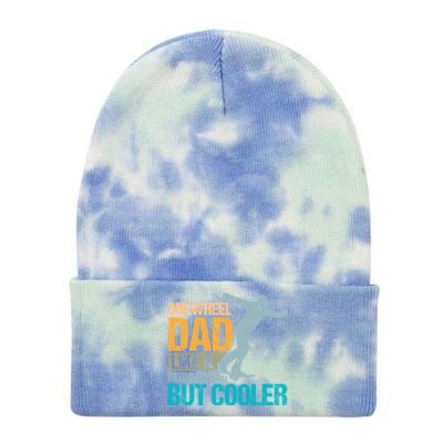 Onewheel Dad Like A Regular Dad But Cooler Fathers Day Gift Tie Dye 12in Knit Beanie