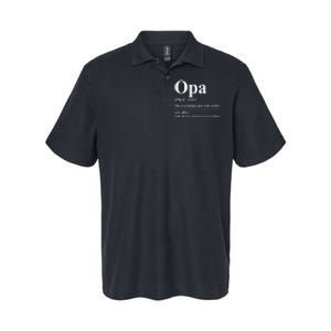 Opa Dictionary Like A Grandpa Just Way Cooler Softstyle Adult Sport Polo