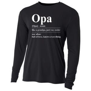 Opa Dictionary Like A Grandpa Just Way Cooler Cooling Performance Long Sleeve Crew