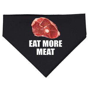 Oscar De La Hoya Wearing Eat More Meat USA-Made Doggie Bandana