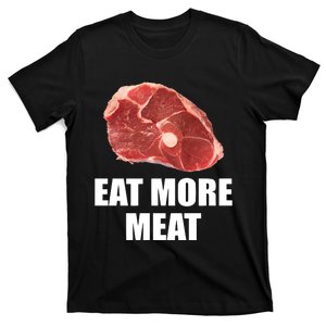 Oscar De La Hoya Wearing Eat More Meat T-Shirt