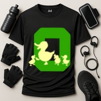 Oregon Duck Letter O Funny Oregon Yellow Duck Performance Shirt