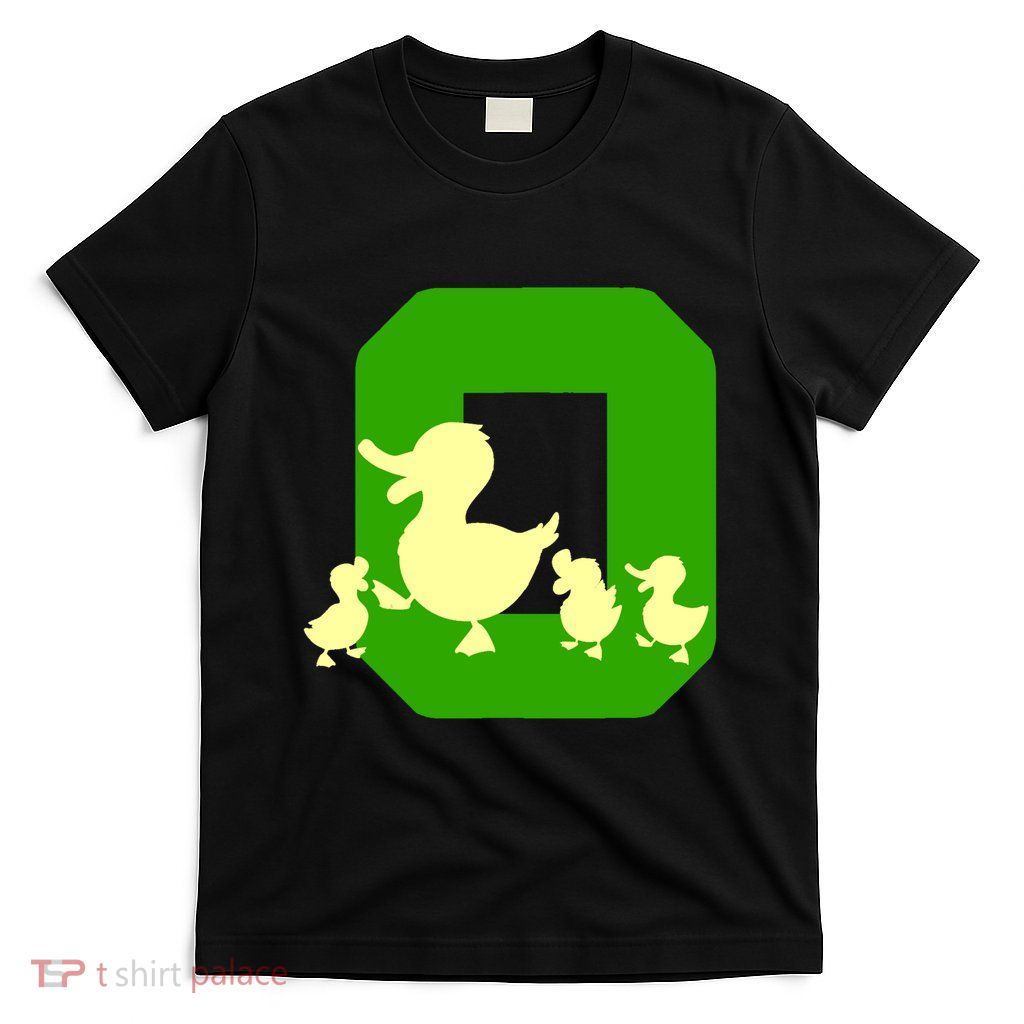 Oregon Duck Letter O Funny Oregon Yellow Duck T-Shirt
