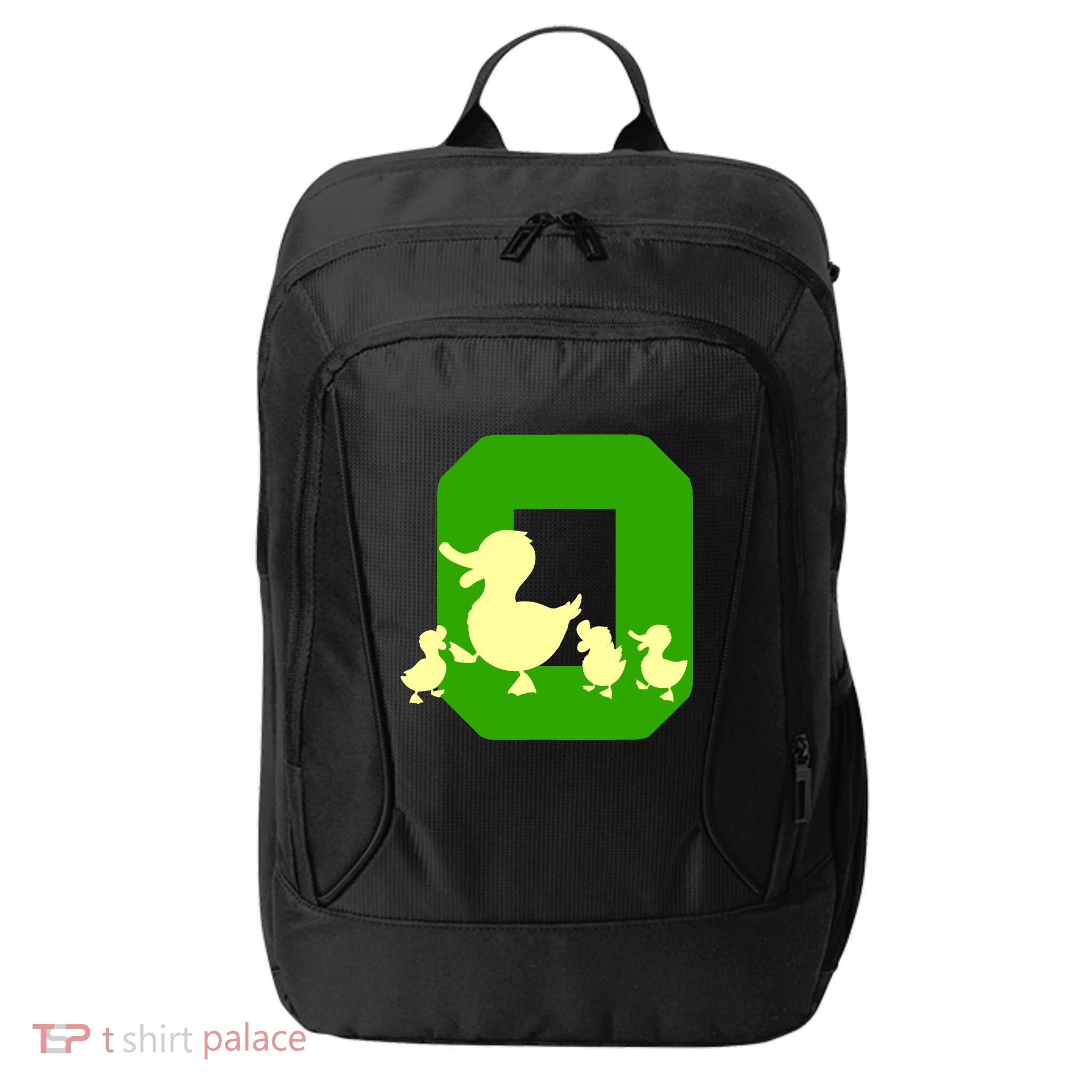 Oregon Duck Letter O Funny Oregon Yellow Duck City Backpack