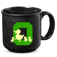 Oregon Duck Letter O Funny Oregon Yellow Duck 15oz Campfire Ceramic Mug