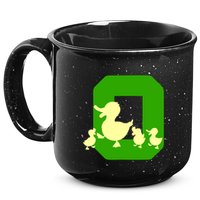 Oregon Duck Letter O Funny Oregon Yellow Duck 15oz Campfire Ceramic Mug