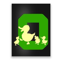 Oregon Duck Letter O Funny Oregon Yellow Duck Poster