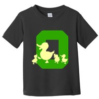 Oregon Duck Letter O Funny Oregon Yellow Duck Toddler T-Shirt