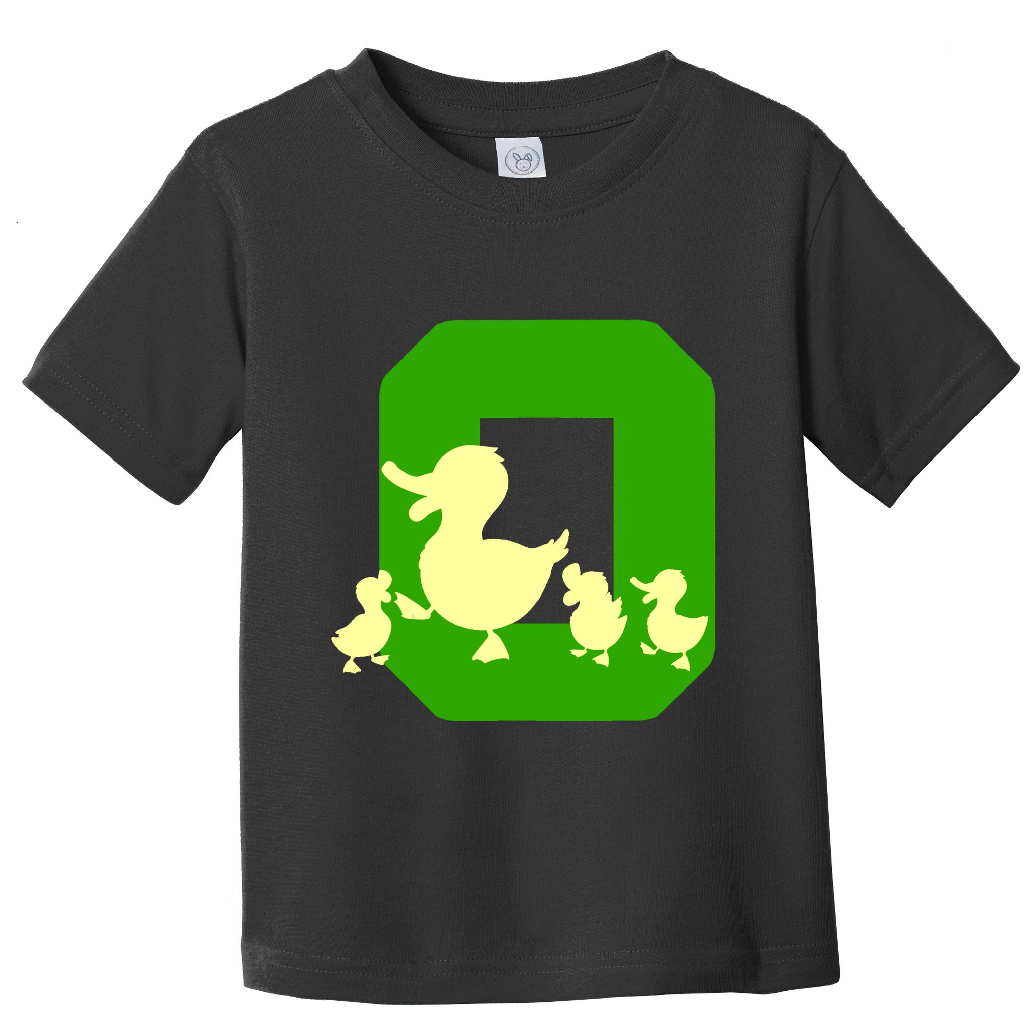 Oregon Duck Letter O Funny Oregon Yellow Duck Toddler T-Shirt
