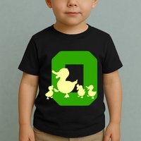 Oregon Duck Letter O Funny Oregon Yellow Duck Toddler T-Shirt