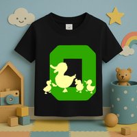 Oregon Duck Letter O Funny Oregon Yellow Duck Toddler T-Shirt