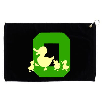 Oregon Duck Letter O Funny Oregon Yellow Duck Grommeted Golf Towel
