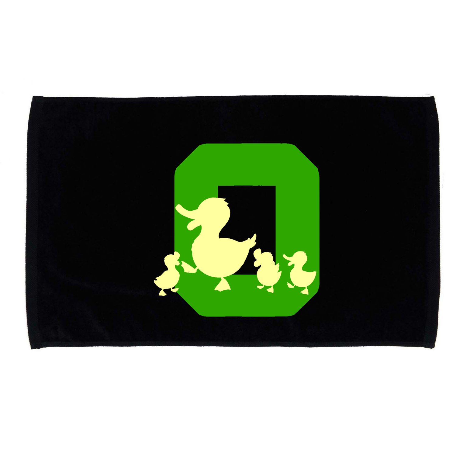 Oregon Duck Letter O Funny Oregon Yellow Duck Microfiber Hand Towel