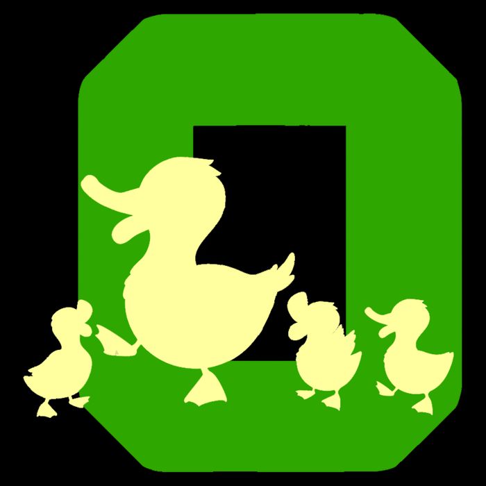 Oregon Duck Letter O Funny Oregon Yellow Duck Crop Top