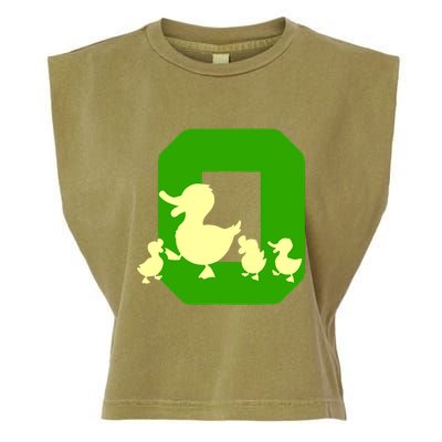 Oregon Duck Letter O Funny Oregon Yellow Duck Garment-Dyed Women's Muscle Tee
