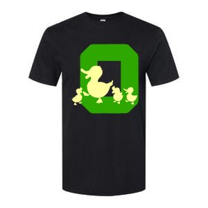 Oregon Duck Letter O Funny Oregon Yellow Duck Softstyle CVC T-Shirt