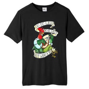 OO DE LALLY GOLLY What A Day Rooster Playing  Tall Fusion ChromaSoft Performance T-Shirt