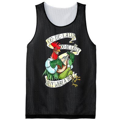 OO DE LALLY GOLLY What A Day Rooster Playing  Mesh Reversible Basketball Jersey Tank