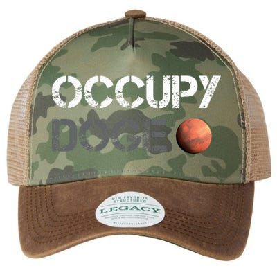 Occupy Doge Mars Department Of Government Efficiency D.O.G.E Legacy Tie Dye Trucker Hat