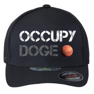 Occupy Doge Mars Department Of Government Efficiency D.O.G.E Flexfit Unipanel Trucker Cap