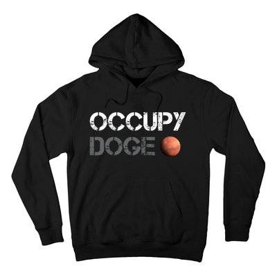 Occupy Doge Mars Department Of Government Efficiency D.O.G.E Hoodie