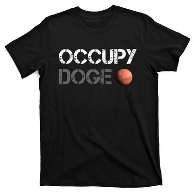 Occupy Doge Mars Department Of Government Efficiency D.O.G.E T-Shirt