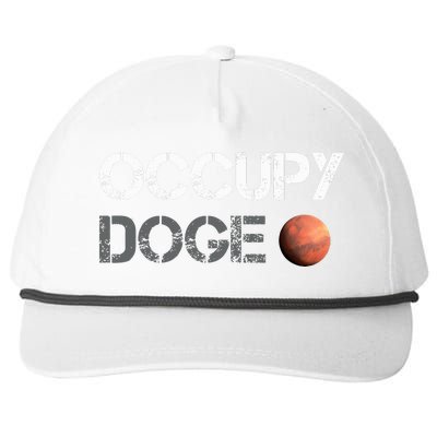 Occupy Doge Mars Department Of Government Efficiency D.O.G.E Snapback Five-Panel Rope Hat