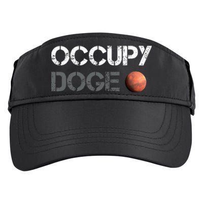 Occupy Doge Mars Department Of Government Efficiency D.O.G.E Adult Drive Performance Visor