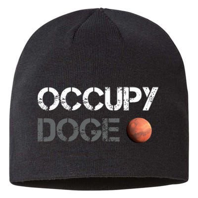 Occupy Doge Mars Department Of Government Efficiency D.O.G.E Sustainable Beanie