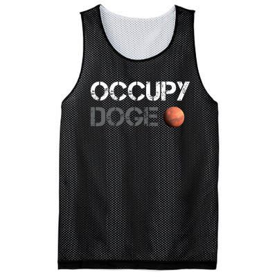 Occupy Doge Mars Department Of Government Efficiency D.O.G.E Mesh Reversible Basketball Jersey Tank