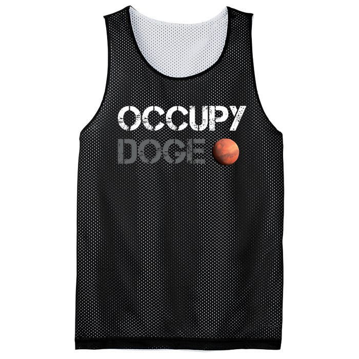 Occupy Doge Mars Department Of Government Efficiency D.O.G.E Mesh Reversible Basketball Jersey Tank