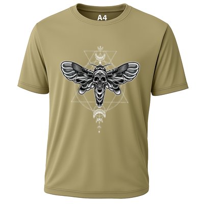 Occult Death Moth Mystic Death Moth And Sacred Geometry Performance Shirt