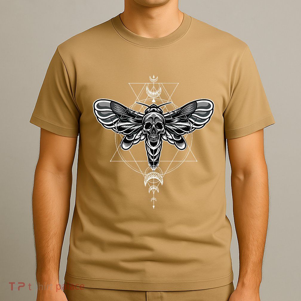 Occult Death Moth Mystic Death Moth And Sacred Geometry T-Shirt