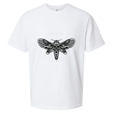 Occult Death Moth Mystic Death Moth And Sacred Geometry Sueded Cloud Jersey T-Shirt
