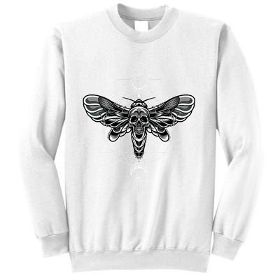 Occult Death Moth Mystic Death Moth And Sacred Geometry Sweatshirt