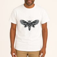 Occult Death Moth Mystic Death Moth And Sacred Geometry Tall T-Shirt