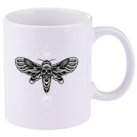 Occult Death Moth Mystic Death Moth And Sacred Geometry 11oz C Handle Ceramic Mug