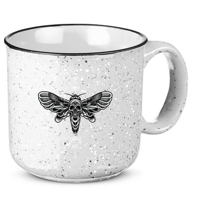 Occult Death Moth Mystic Death Moth And Sacred Geometry 15oz Campfire Ceramic Mug