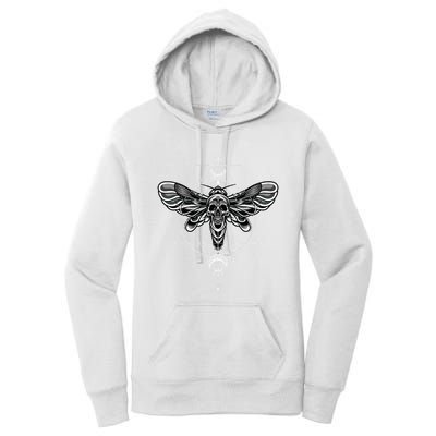 Occult Death Moth Mystic Death Moth And Sacred Geometry Women's Pullover Hoodie