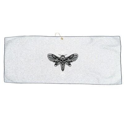 Occult Death Moth Mystic Death Moth And Sacred Geometry Large Microfiber Waffle Golf Towel