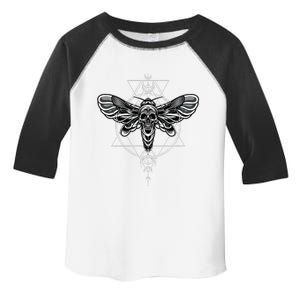 Occult Death Moth Mystic Death Moth And Sacred Geometry Toddler Fine Jersey T-Shirt