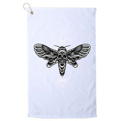 Occult Death Moth Mystic Death Moth And Sacred Geometry Golf Towel