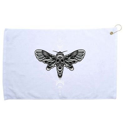Occult Death Moth Mystic Death Moth And Sacred Geometry Grommeted Golf Towel