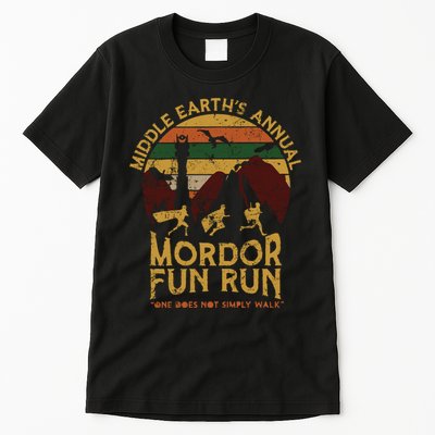One Does Not Simply Walk Vintage Middle EarthS Annual Mordor Fun Run Tall T-Shirt