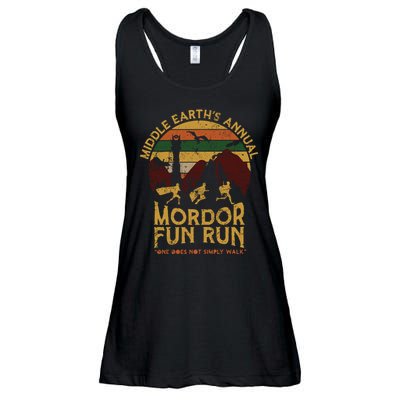 One Does Not Simply Walk Vintage Middle EarthS Annual Mordor Fun Run Ladies Essential Flowy Tank
